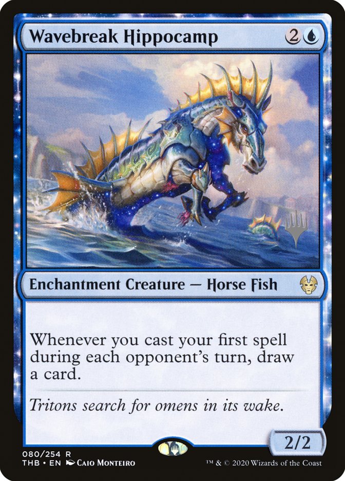 Wavebreak Hippocamp (Promo Pack) [Theros Beyond Death Promos] | Deep Dive Games St. Marys