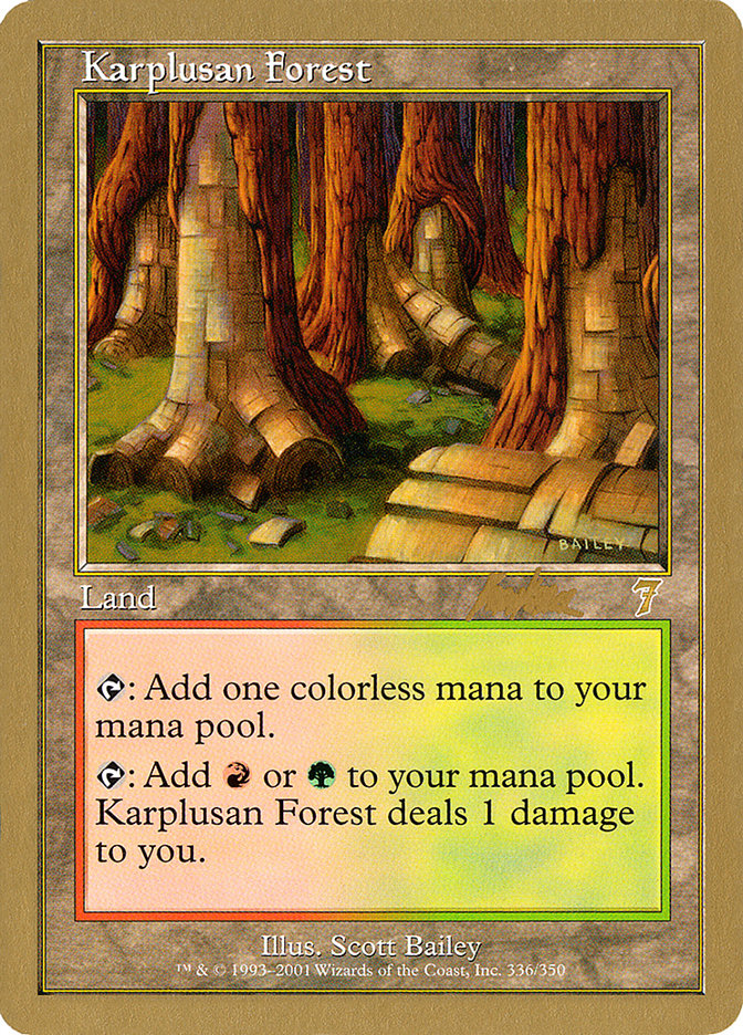 Karplusan Forest (Brian Kibler) [World Championship Decks 2002] | Deep Dive Games St. Marys