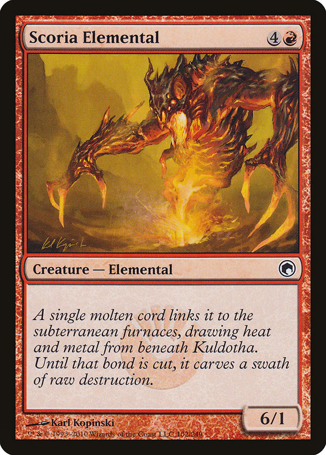 Scoria Elemental [Scars of Mirrodin] | Deep Dive Games St. Marys
