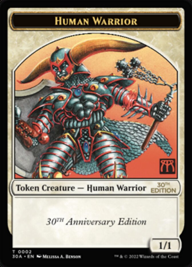 Human Warrior Token [30th Anniversary Tokens] | Deep Dive Games St. Marys