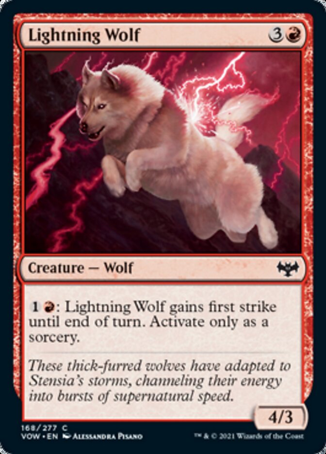 Lightning Wolf [Innistrad: Crimson Vow] | Deep Dive Games St. Marys