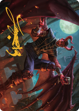 Raphael, Fiendish Savior Art Card (40) (Gold-Stamped Signature) [Commander Legends: Battle for Baldur's Gate Art Series] | Deep Dive Games St. Marys