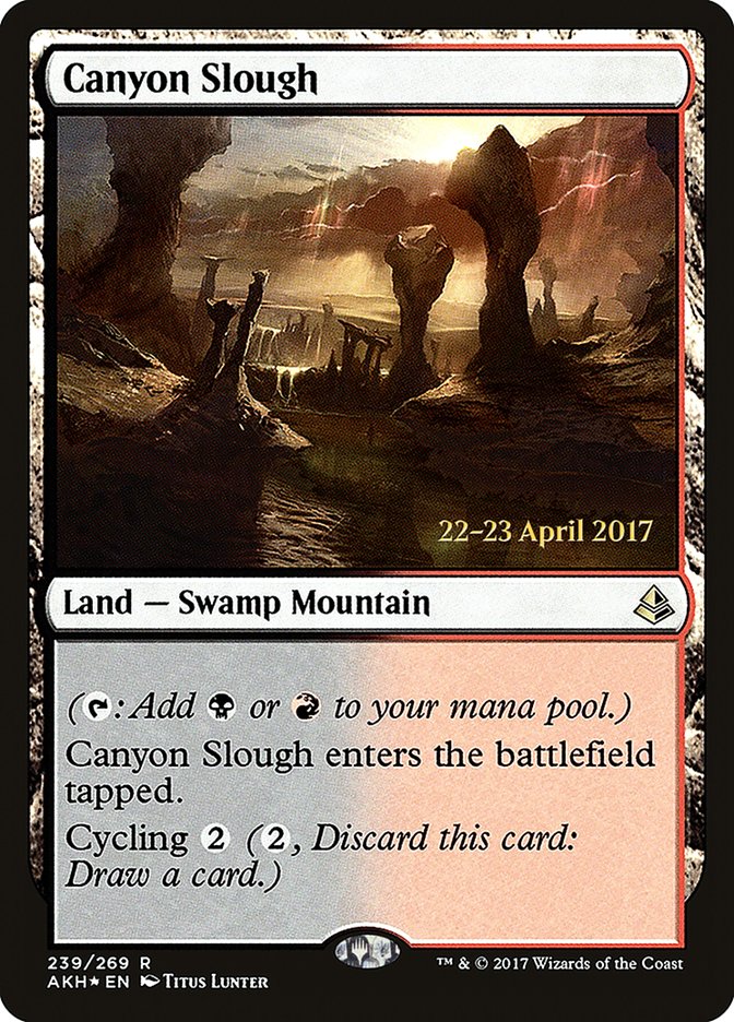 Canyon Slough [Amonkhet Prerelease Promos] | Deep Dive Games St. Marys