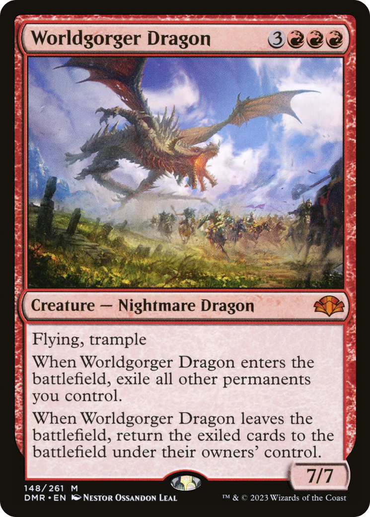 Worldgorger Dragon [Dominaria Remastered] | Deep Dive Games St. Marys