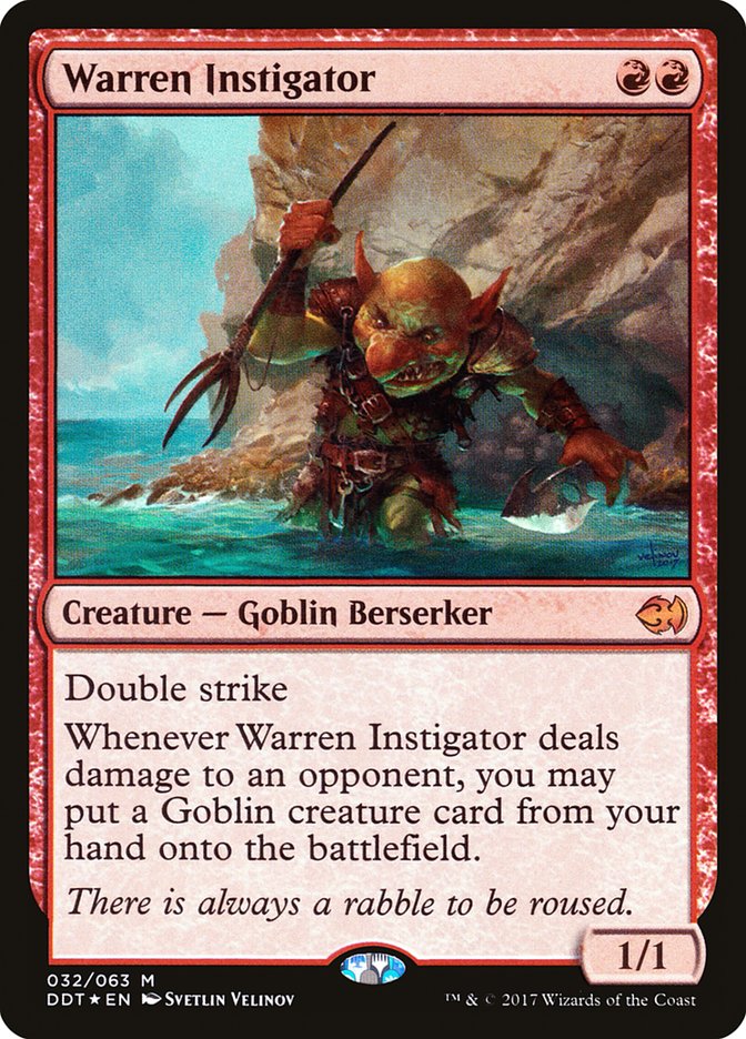 Warren Instigator [Duel Decks: Merfolk vs. Goblins] | Deep Dive Games St. Marys