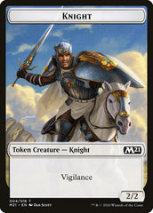 Beast // Knight Double-Sided Token [Core Set 2021 Tokens] | Deep Dive Games St. Marys