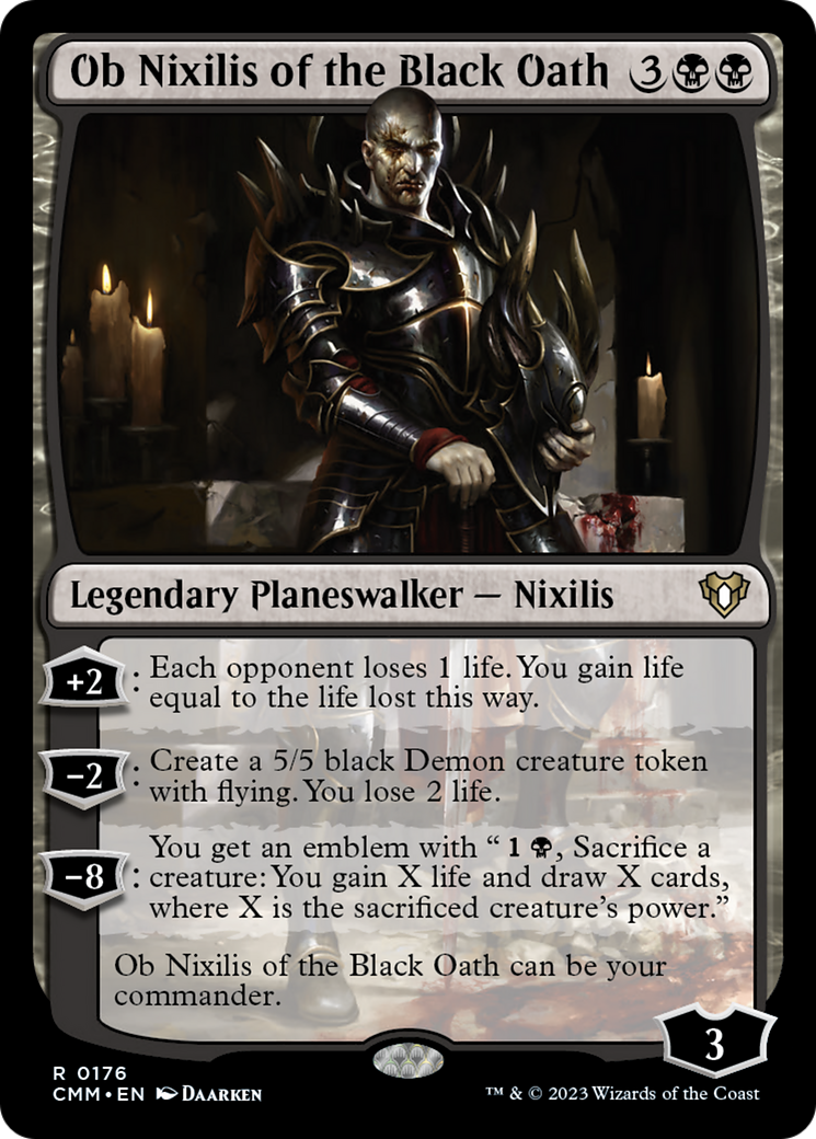 Ob Nixilis of the Black Oath [Commander Masters] | Deep Dive Games St. Marys