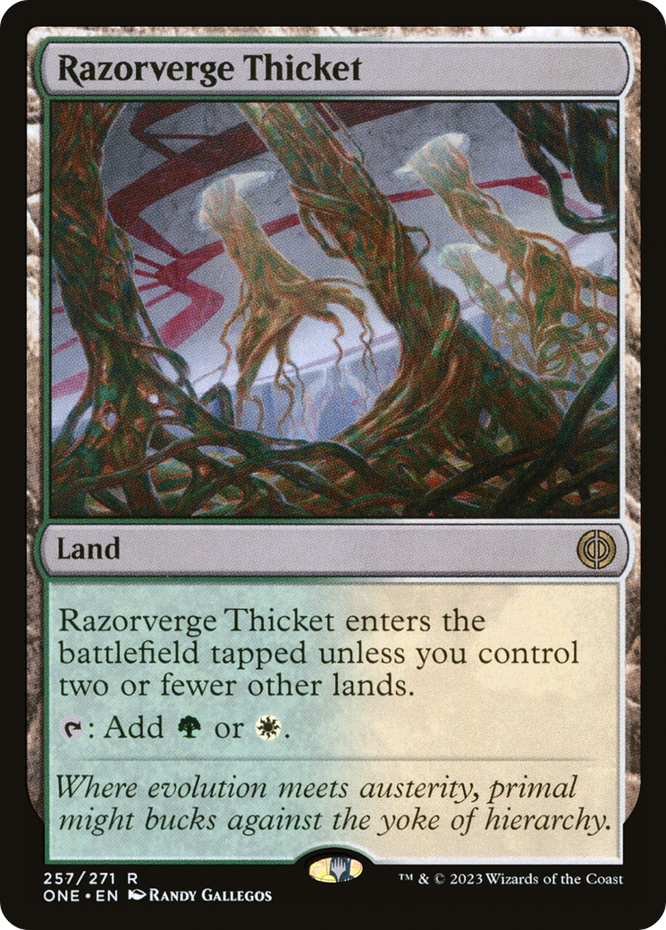 Razorverge Thicket [Phyrexia: All Will Be One] | Deep Dive Games St. Marys