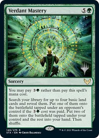 Verdant Mastery (Promo Pack) [Strixhaven: School of Mages Promos] | Deep Dive Games St. Marys