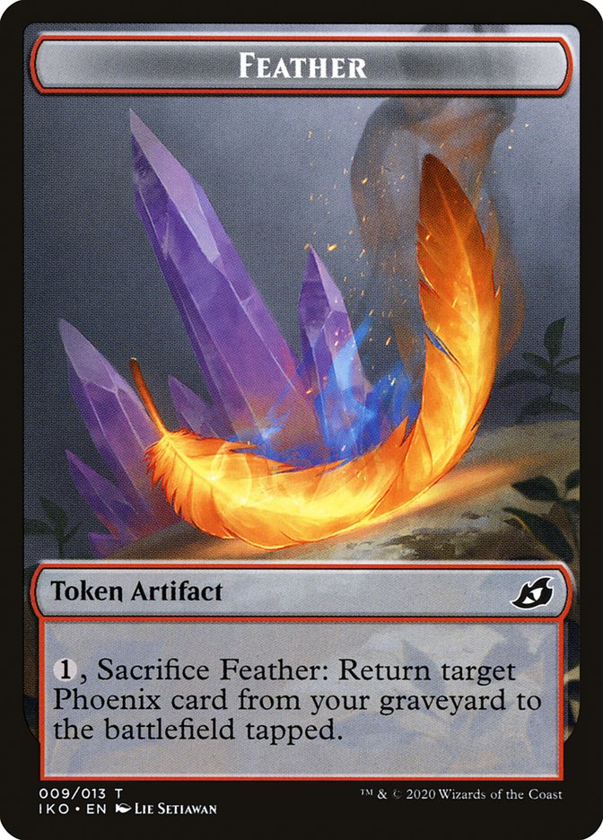 Feather Token [Ikoria: Lair of Behemoths Tokens] | Deep Dive Games St. Marys