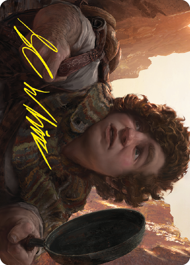 Sam, Loyal Attendant Art Card (Gold-Stamped Signature) [The Lord of the Rings: Tales of Middle-earth Art Series] | Deep Dive Games St. Marys