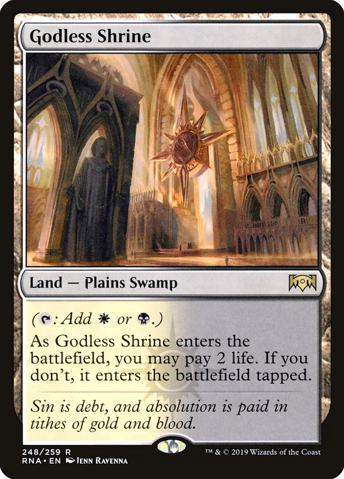 Godless Shrine [Ravnica Allegiance] | Deep Dive Games St. Marys