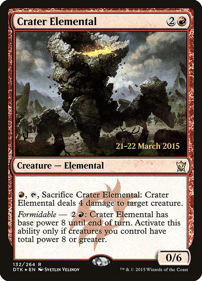 Crater Elemental [Dragons of Tarkir Prerelease Promos] | Deep Dive Games St. Marys