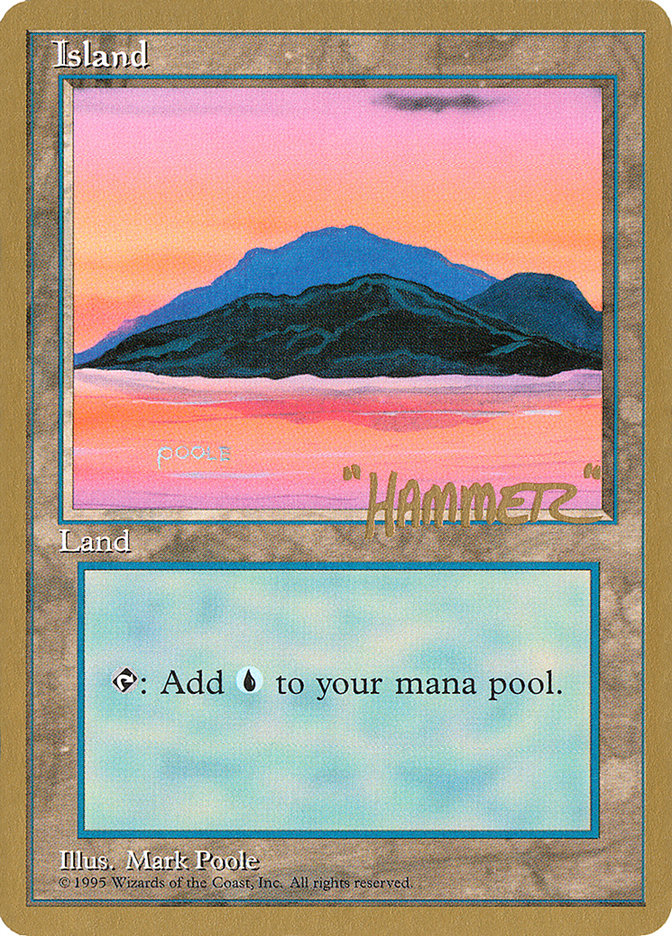 Island (shr369) (Shawn "Hammer" Regnier) [Pro Tour Collector Set] | Deep Dive Games St. Marys