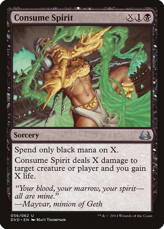 Consume Spirit (Divine vs. Demonic) [Duel Decks Anthology] | Deep Dive Games St. Marys