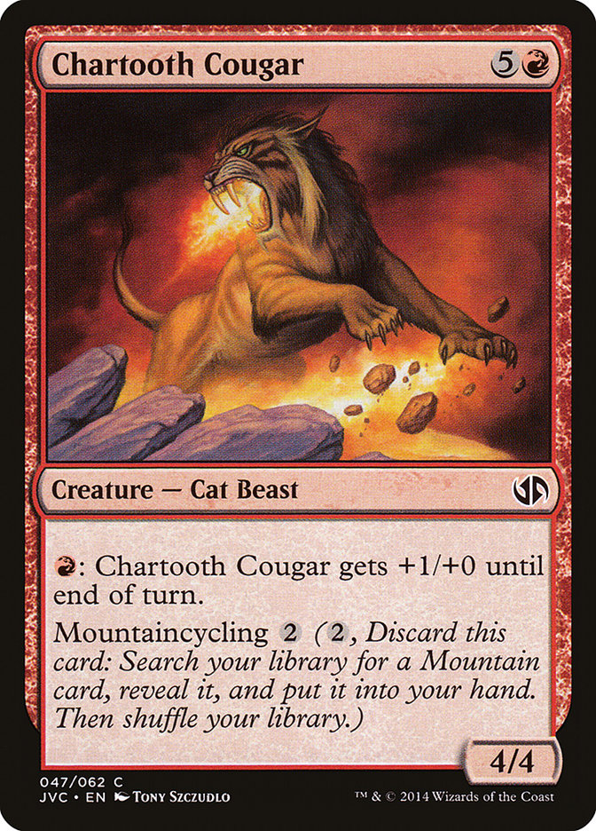 Chartooth Cougar [Duel Decks Anthology] | Deep Dive Games St. Marys