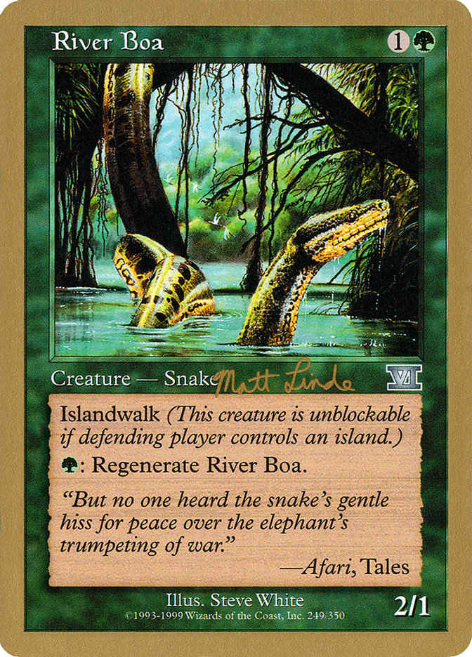 River Boa (Matt Linde) [World Championship Decks 1999] | Deep Dive Games St. Marys