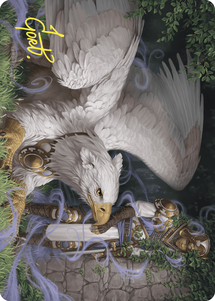 Dutiful Griffin Art Card (Gold-Stamped Signature) [Wilds of Eldraine Art Series] | Deep Dive Games St. Marys