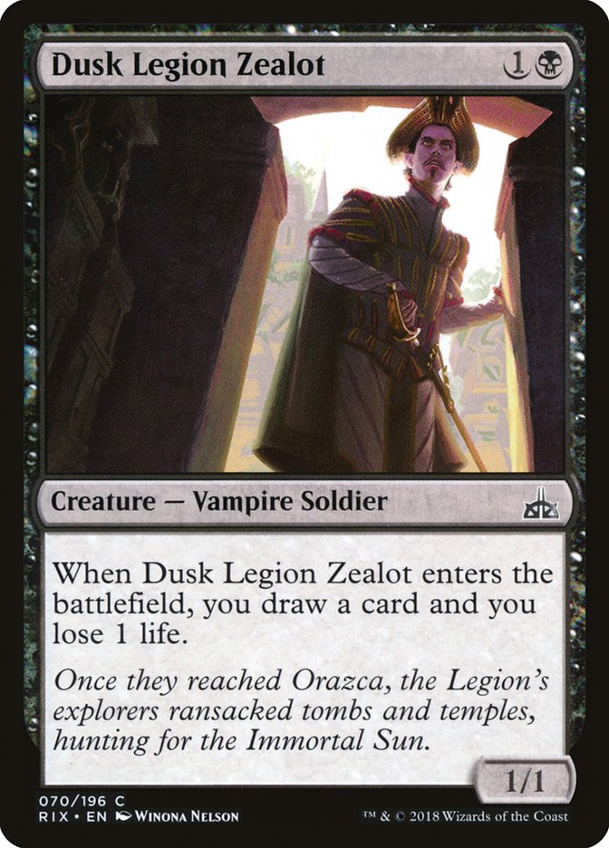 Dusk Legion Zealot [Rivals of Ixalan] | Deep Dive Games St. Marys