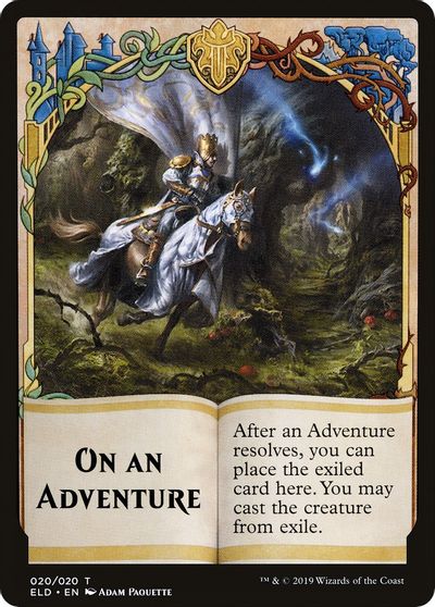 On An Adventure // Spirit Double-Sided Token [Challenger Decks 2020 Tokens] | Deep Dive Games St. Marys