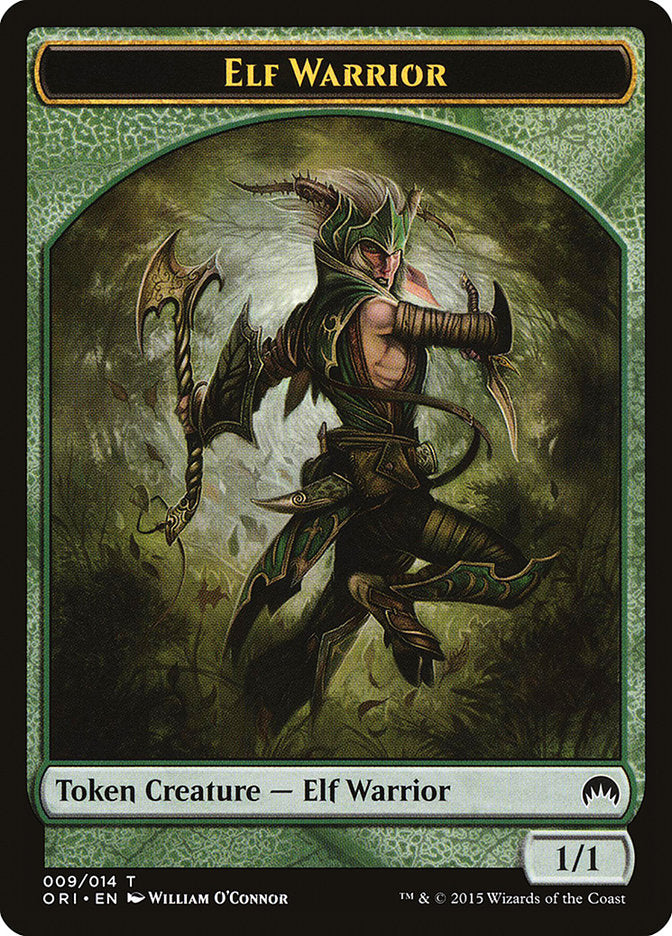 Elf Warrior Token [Magic Origins Tokens] | Deep Dive Games St. Marys