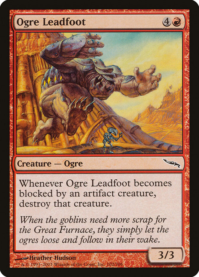 Ogre Leadfoot [Mirrodin] | Deep Dive Games St. Marys