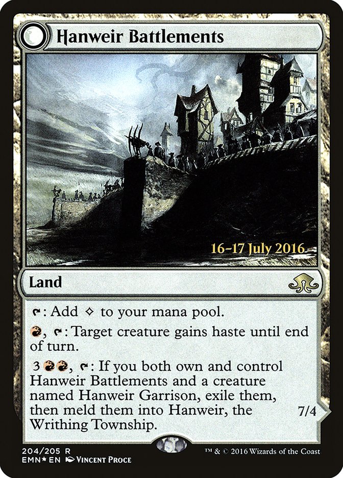 Hanweir Battlements [Eldritch Moon Prerelease Promos] | Deep Dive Games St. Marys