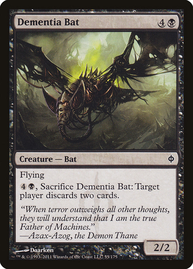 Dementia Bat [New Phyrexia] | Deep Dive Games St. Marys