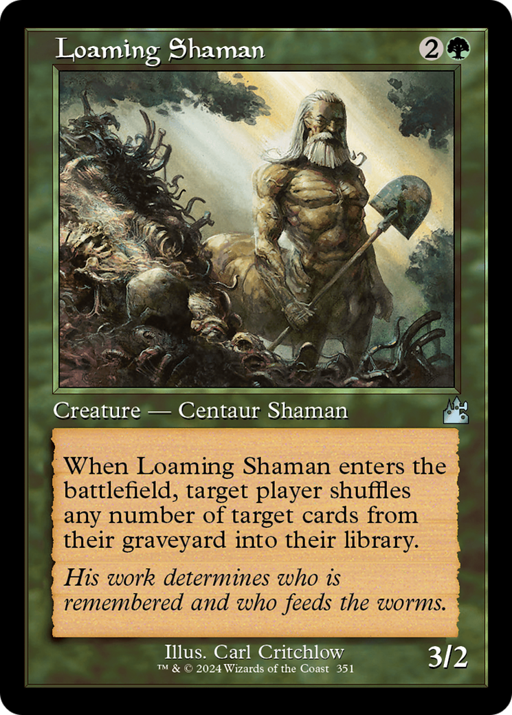 Loaming Shaman (Retro Frame) [Ravnica Remastered] | Deep Dive Games St. Marys