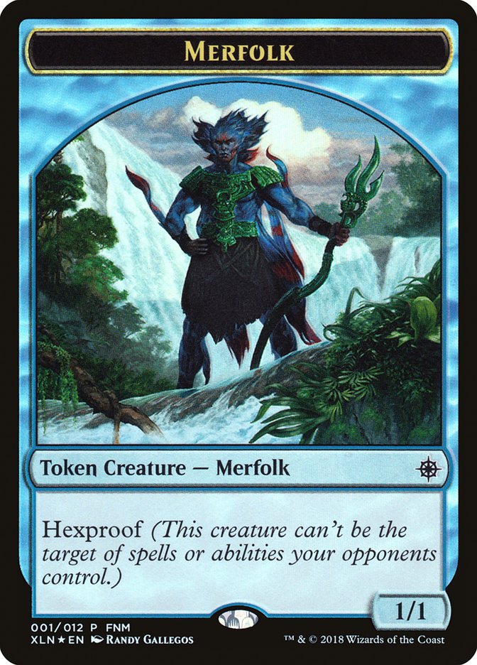 Merfolk // Treasure Double-Sided Token [Friday Night Magic 2018] | Deep Dive Games St. Marys