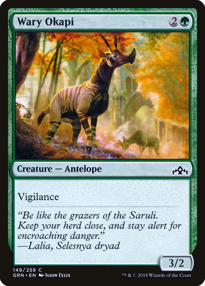 Wary Okapi [Guilds of Ravnica] | Deep Dive Games St. Marys