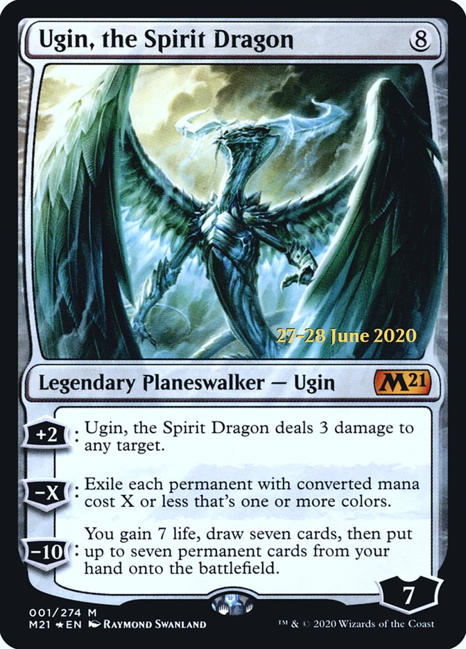 Ugin, the Spirit Dragon [Core Set 2021 Prerelease Promos] | Deep Dive Games St. Marys