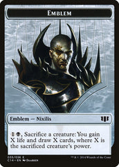 Ob Nixilis of the Black Oath Emblem // Zombie (016/036) Double-Sided Token [Commander 2014 Tokens] | Deep Dive Games St. Marys