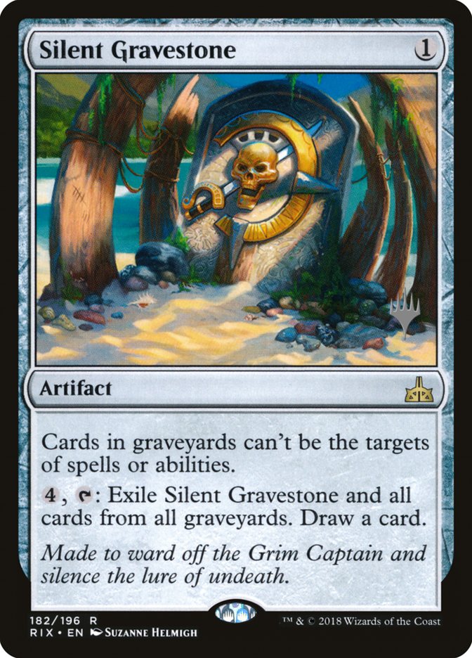 Silent Gravestone (Promo Pack) [Rivals of Ixalan Promos] | Deep Dive Games St. Marys