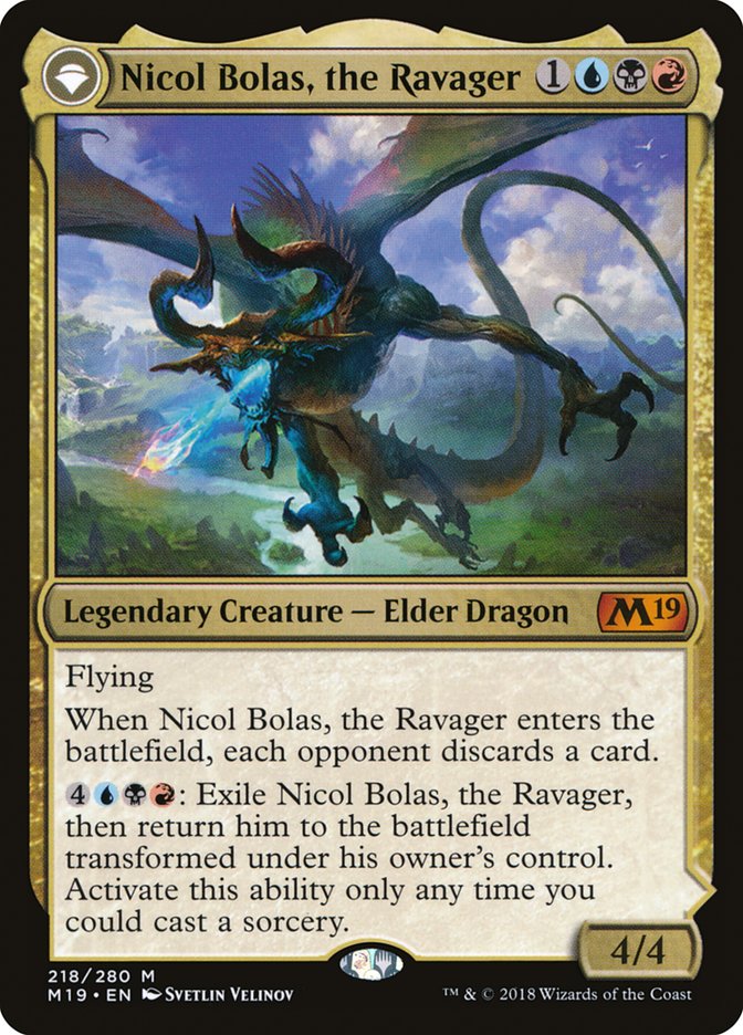 Nicol Bolas, the Ravager // Nicol Bolas, the Arisen [Core Set 2019] | Deep Dive Games St. Marys