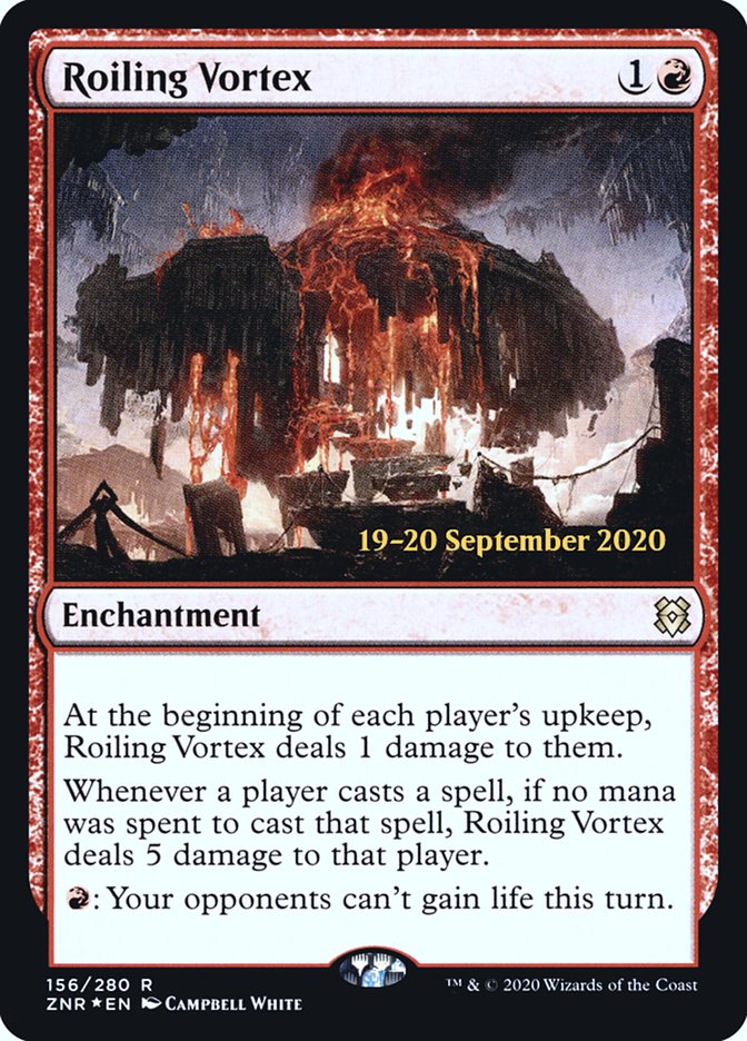 Roiling Vortex [Zendikar Rising Prerelease Promos] | Deep Dive Games St. Marys