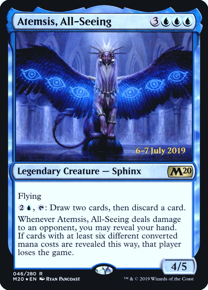 Atemsis, All-Seeing [Core Set 2020 Prerelease Promos] | Deep Dive Games St. Marys