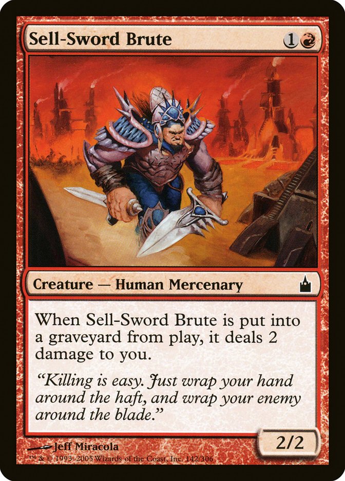 Sell-Sword Brute [Ravnica: City of Guilds] | Deep Dive Games St. Marys