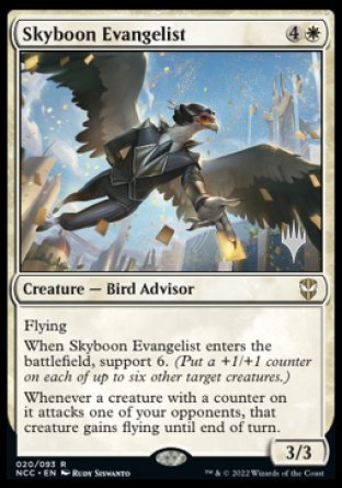 Skyboon Evangelist (Promo Pack) [Streets of New Capenna Commander Promos] | Deep Dive Games St. Marys