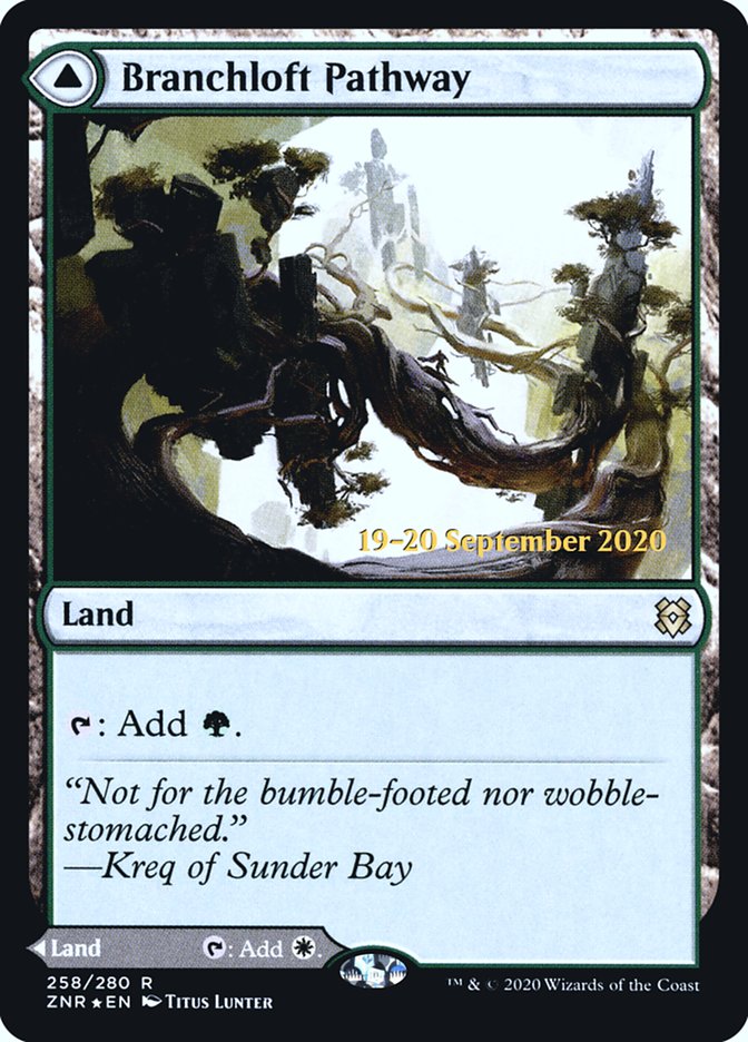 Branchloft Pathway // Boulderloft Pathway [Zendikar Rising Prerelease Promos] | Deep Dive Games St. Marys