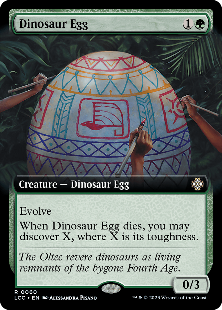 Dinosaur Egg (Extended Art) [The Lost Caverns of Ixalan Commander] | Deep Dive Games St. Marys