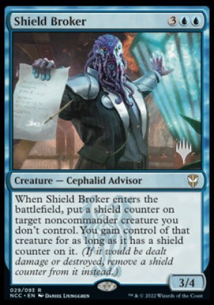 Shield Broker (Promo Pack) [Streets of New Capenna Commander Promos] | Deep Dive Games St. Marys