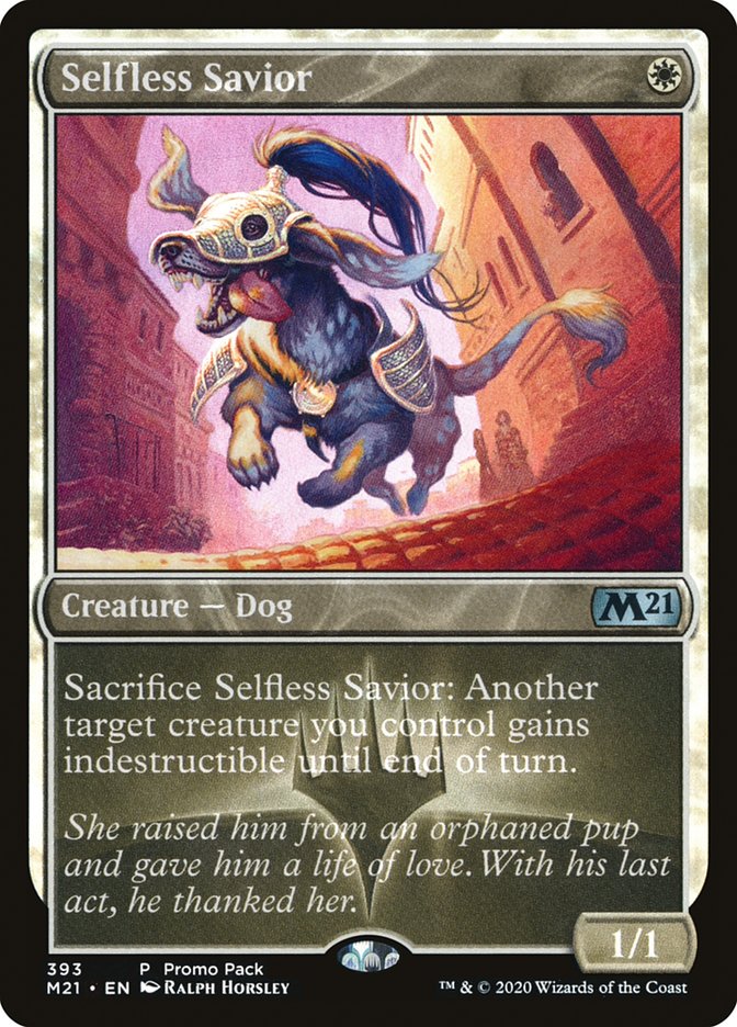 Selfless Savior (Promo Pack) [Core Set 2021 Promos] | Deep Dive Games St. Marys