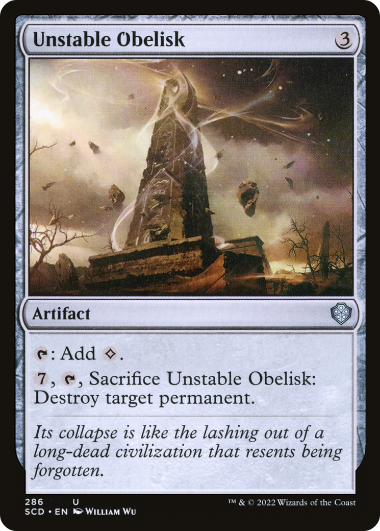 Unstable Obelisk [Starter Commander Decks] | Deep Dive Games St. Marys