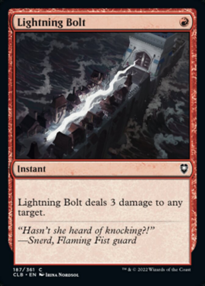 Lightning Bolt [Commander Legends: Battle for Baldur's Gate] | Deep Dive Games St. Marys