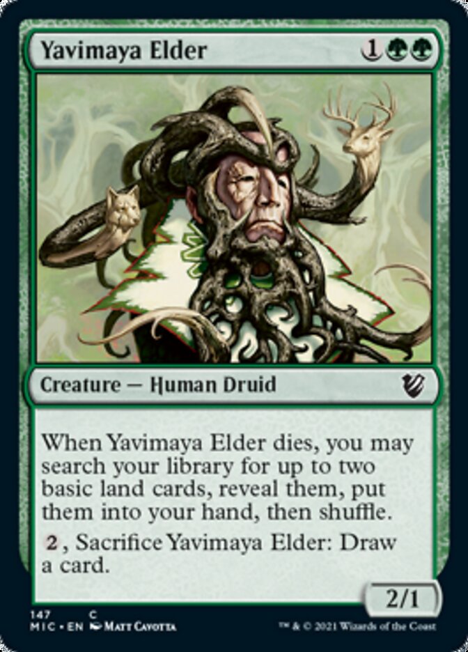 Yavimaya Elder [Innistrad: Midnight Hunt Commander] | Deep Dive Games St. Marys