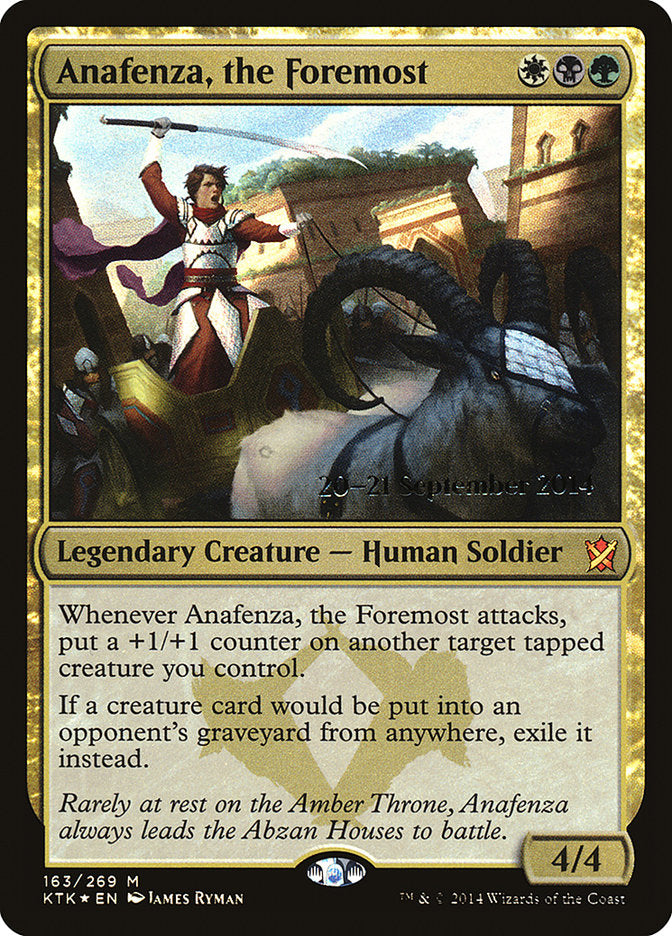 Anafenza, the Foremost [Khans of Tarkir Prerelease Promos] | Deep Dive Games St. Marys