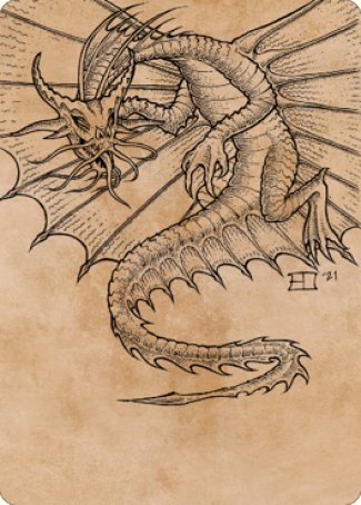 Ancient Gold Dragon Art Card (44) [Commander Legends: Battle for Baldur's Gate Art Series] | Deep Dive Games St. Marys