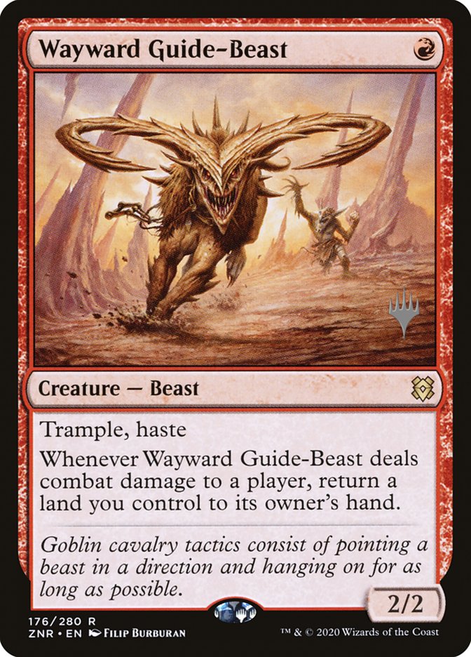 Wayward Guide-Beast (Promo Pack) [Zendikar Rising Promos] | Deep Dive Games St. Marys