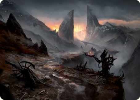 Haunted Ridge Art Card [Innistrad: Midnight Hunt Art Series] | Deep Dive Games St. Marys